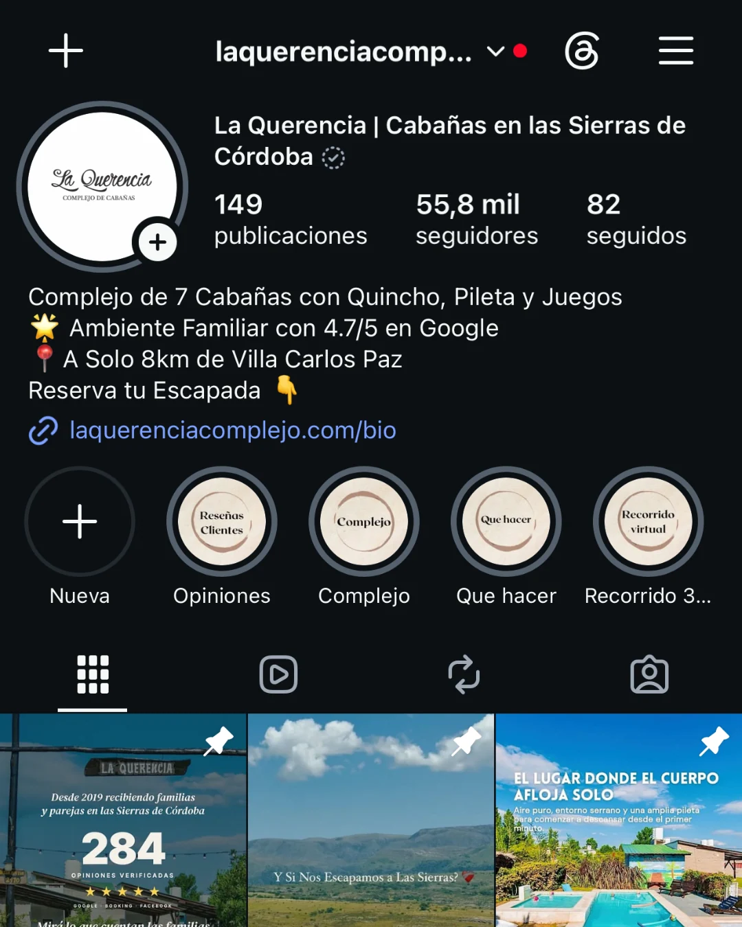 Captura de Instagram de La Querencia, octubre de 2026